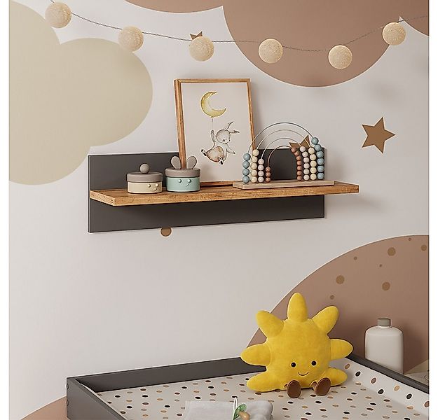 VitaliSpa® Wandregal Malia, Grau/Artisan/Artisan, 70 x 20 cm günstig online kaufen