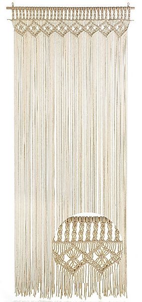 Kobolo Türvorhang Vorhang Insektenschutz TWINE beige 132 Stränge 95x210cm ( günstig online kaufen