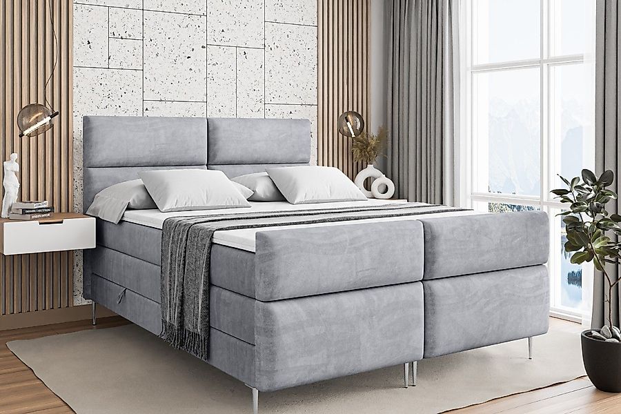 ALTDECOR Boxspringbett BOXI3-F-Z KING (Multipocket-Matratze H4, günstig online kaufen