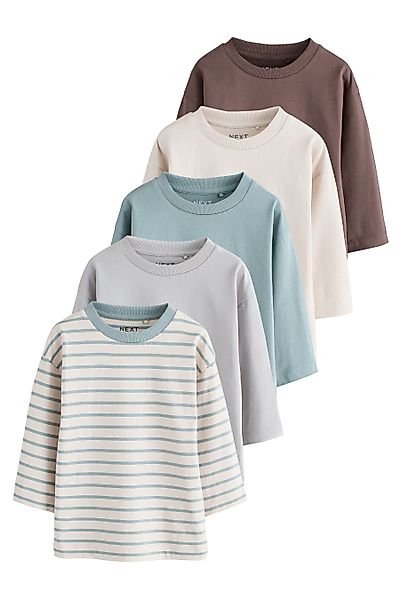 Next Langarmshirt Langarm-Shirts, 5er-Pack (5-tlg) günstig online kaufen