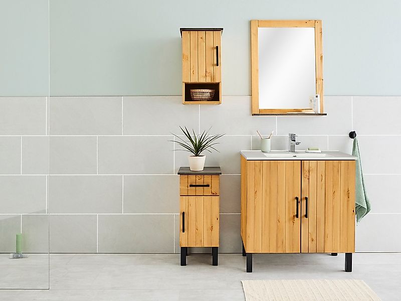 welltime Hängeschrank "Mary" Badmöbel im Landhaus-Stil, Breite 33 cm, aus M günstig online kaufen