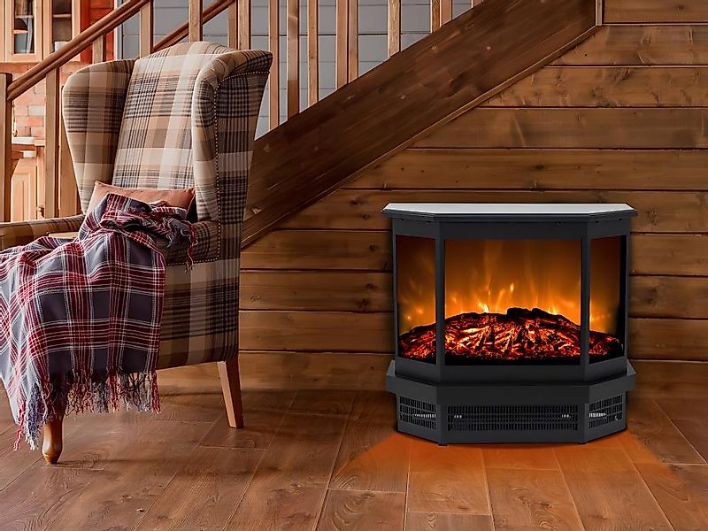 Elektrokamin - 55,8 x 22,5 x 51,6 cm - Schwarz - ETNA günstig online kaufen