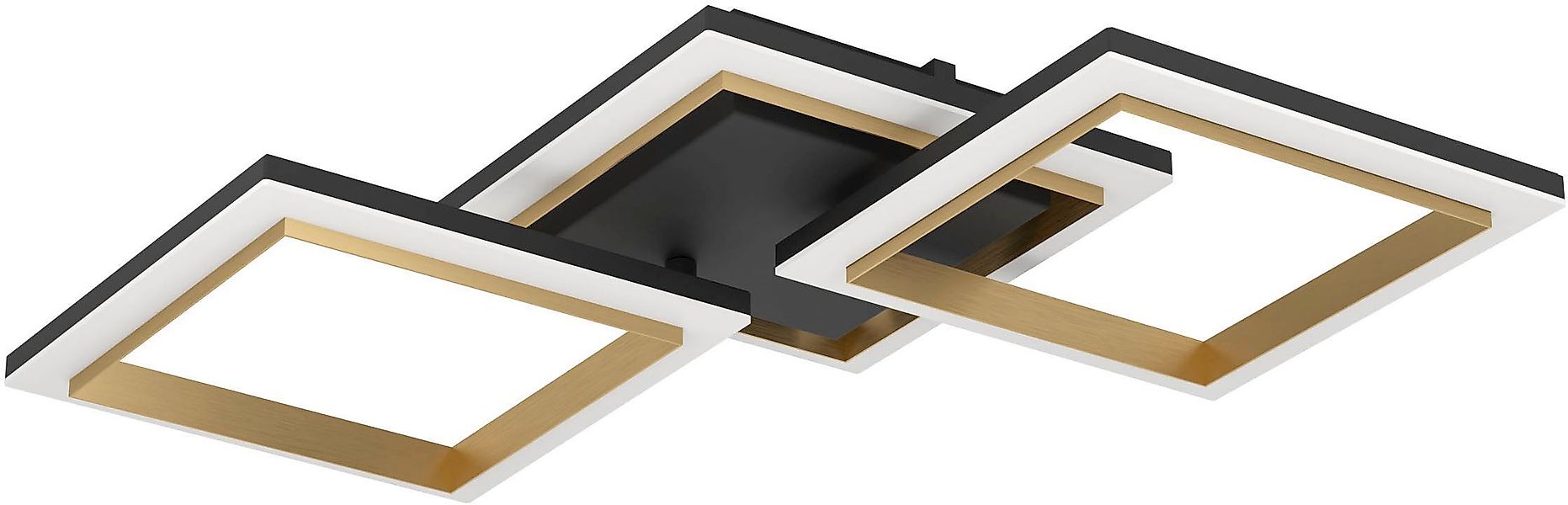 EGLO Deckenleuchte »Calliera Deckenlampe, Metall und Kunststoff, Bürolampe günstig online kaufen