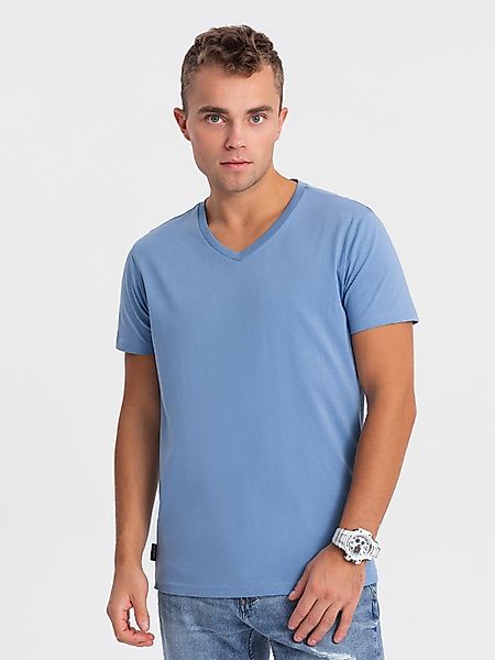 OMBRE T-Shirt Klassisches Herren-T-Shirt mit V-Ausschnitt günstig online kaufen