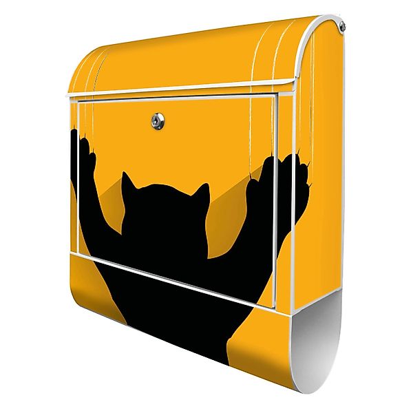 Banjado Briefkasten Anthrazit 37x37x10.5cm Groß / Inkl. Montagematerial & 2 günstig online kaufen