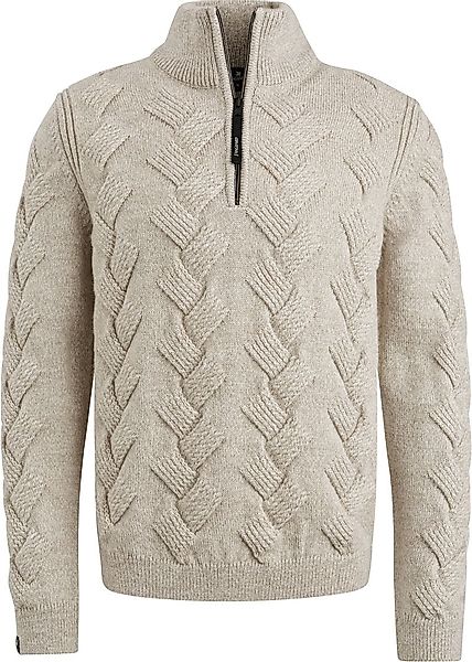 Vanguard Halfzip Pullover Struktur Wool Blend Ecru - Größe 3XL günstig online kaufen