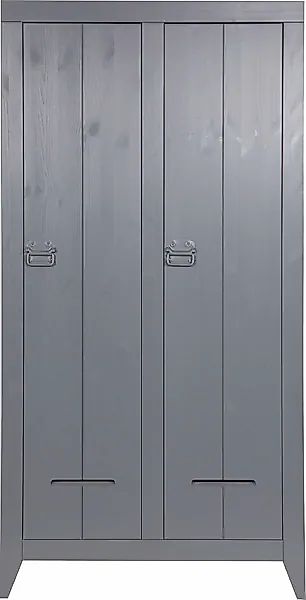 WOOOD Garderobenschrank "Kluis", 2-türig, mit Metallgriffen, H 190 cm x B 9 günstig online kaufen