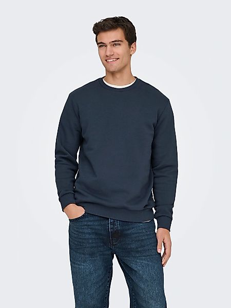 ONLY & SONS Sweatshirt "ONSCERES CREW NECK NOOS", Baumwollmischung, regular günstig online kaufen