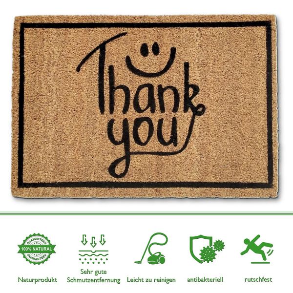 Amagohome Fußmatte Fußmatte Kokosmatte Fußabtreter Schmutzfangmatte günstig online kaufen