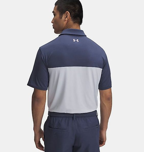 Under Armour® Poloshirt Under Armour Golf Polo T2G Colorblock Grau-Blau Her günstig online kaufen