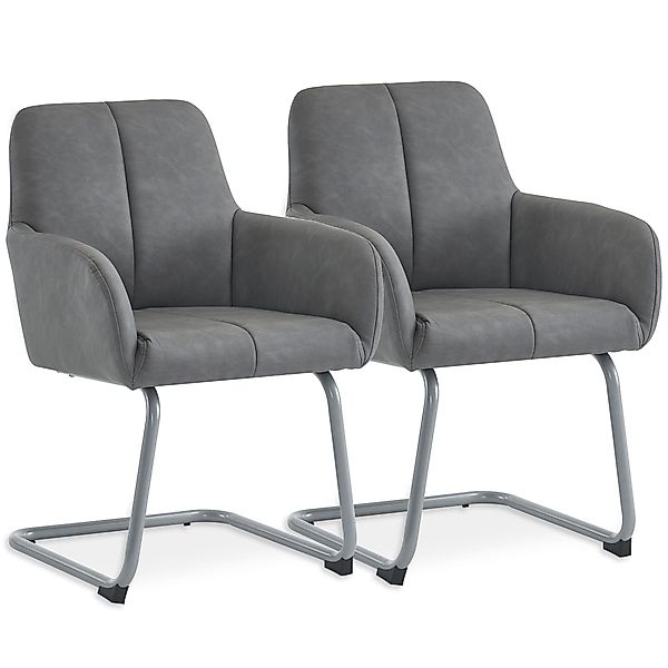 SeedWave Freischwinger PU-Leder Freischwinger Stühle mit günstig online kaufen