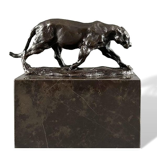 Aubaho Dekoobjekt Bronzefigur Panther Leopard Puma günstig online kaufen