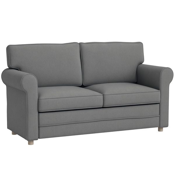 HOMCOM 2-Sitzer Sofa mit Armlehne Dick günstig online kaufen