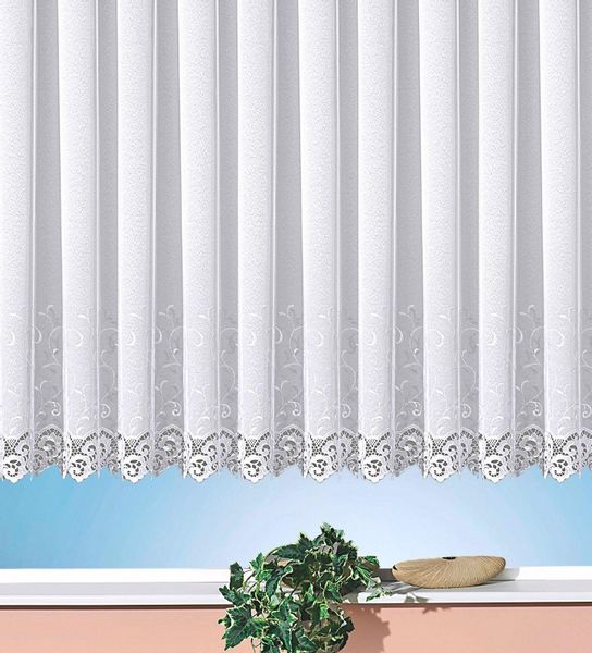 Weckbrodt Gardine "Elina" Kräuselband 1 Stk. tlg. echte Stickerei, Makramee günstig online kaufen