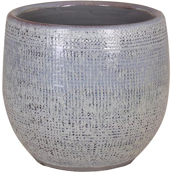Keramik-Übertopf Roleto Ø 17 cm x 15 cm Türkis günstig online kaufen