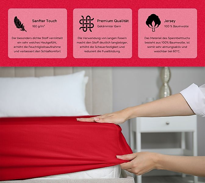 Beautex Spannbettlaken 2er Set Spannbetttuch Bettlaken günstig online kaufen
