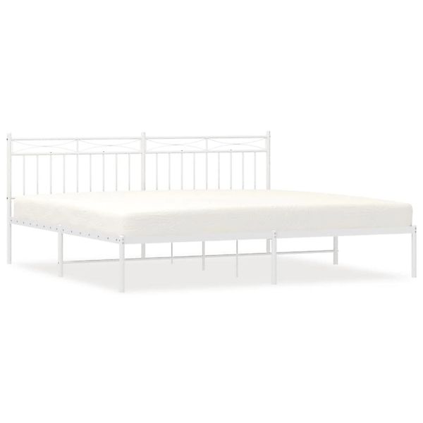 vidaXL Bettgestell mit Kopfteil Metall Schwarz 193x203 cm Modell 141908812 günstig online kaufen