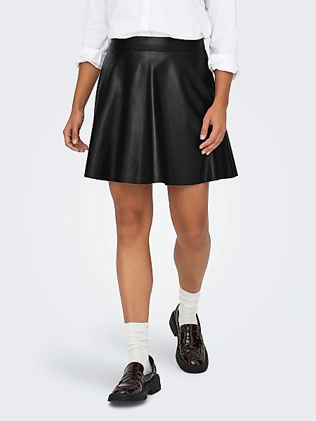 ONLY Lederimitatrock "ONLUNA FAUX LEATHER FLARED SKIRT OTW" günstig online kaufen