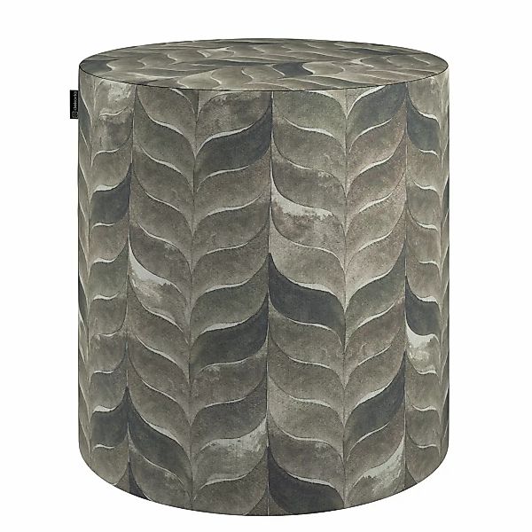 Pouf Barrel, grau-braun, ø40 cm x 40 cm, Gardenia (143-12) günstig online kaufen