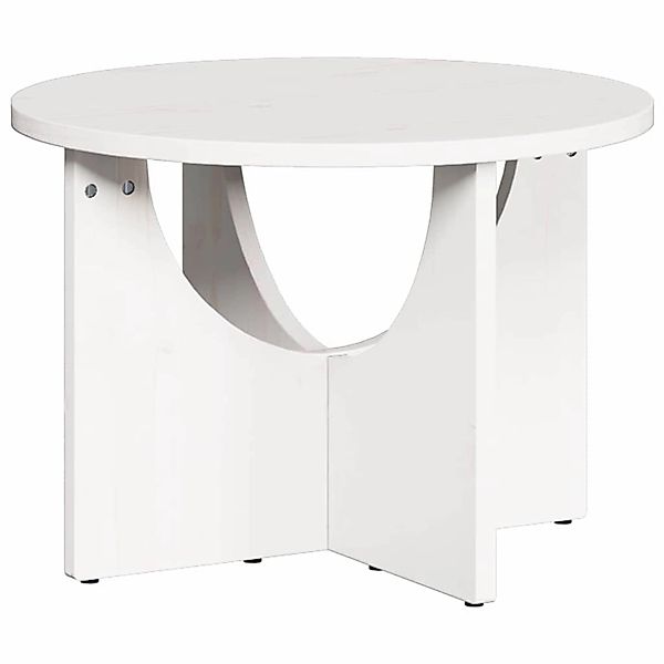 vidaXL Couchtisch Weiß 50 x 50 x 35 cm Massivholz Kiefer 873530 günstig online kaufen