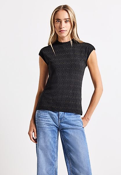 STREET ONE 2-in-1-Top aus elastischem Materialmix günstig online kaufen