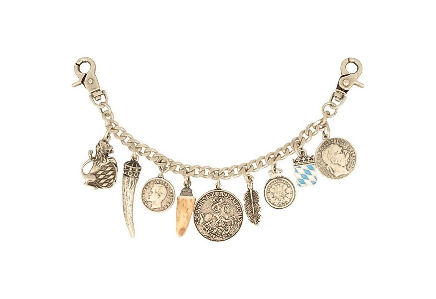 Breiter Hosenkette, Trachten-Charivari mit Münzen & Hirschhorn günstig online kaufen