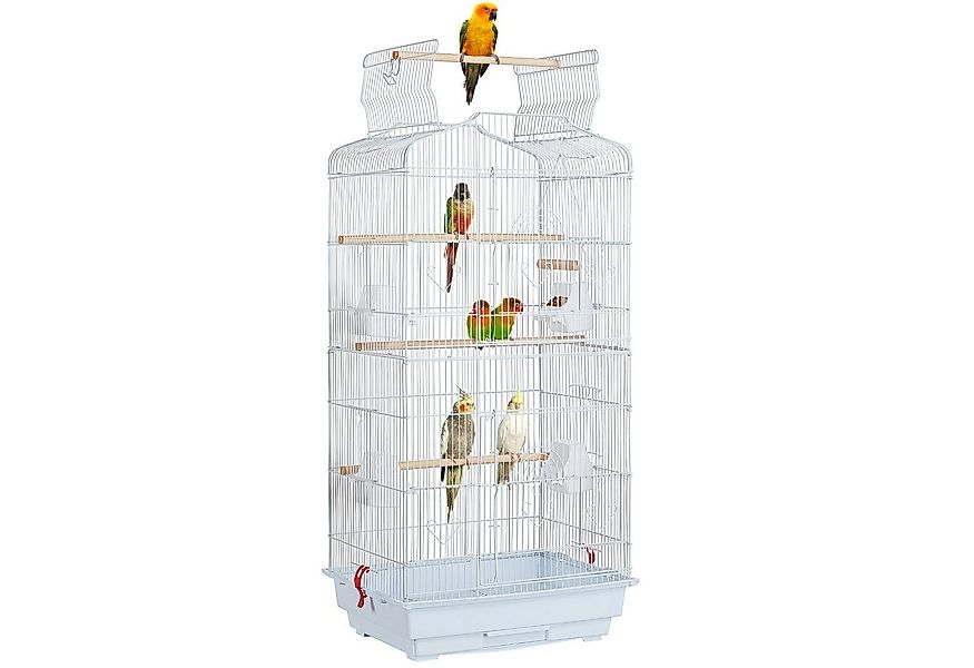 Yaheetech Vogelkäfig Vogelvoliere, Vogelhaus für Papagei Wellensittich günstig online kaufen