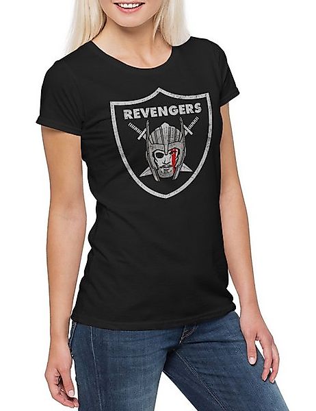Urban Backwoods Print-Shirt Revengers Damen T-Shirt Los Vikings Angeles Odh günstig online kaufen