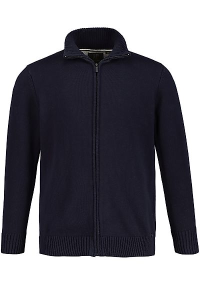 JP1880 Poloshirt Strickjacke Stehkragen Rippbündchen günstig online kaufen