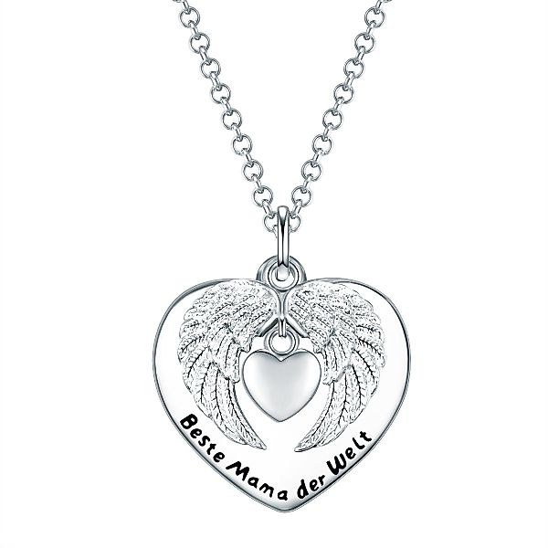 Rafaela Donata Collier Herz mit Engelsflügel günstig online kaufen