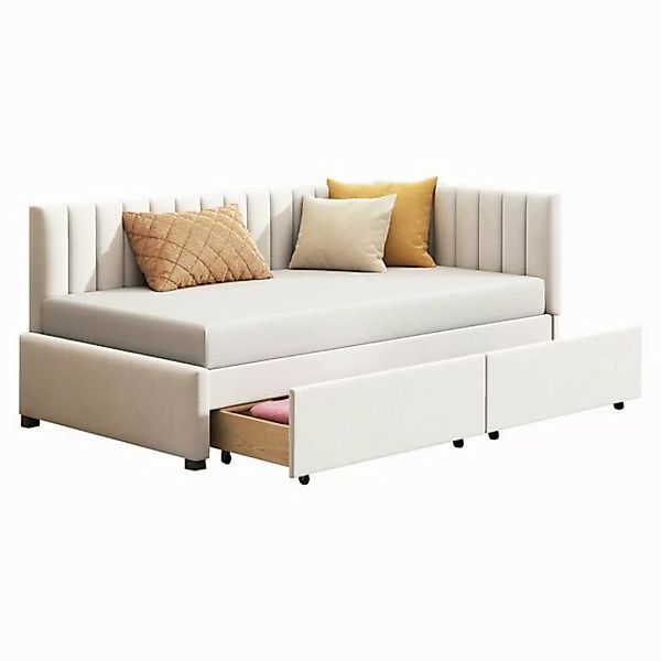 HAUSS SPOLE Schlafsofa Sofabett 90 x 200cm mit Lattenrost Hautfreundlicher günstig online kaufen