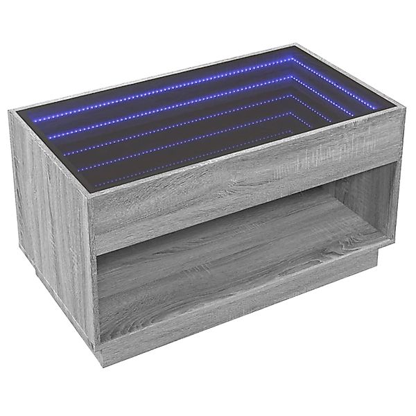 vidaXL Couchtisch mit Infinity-LED Grau Sonoma 90x50x50 cm 847670 günstig online kaufen