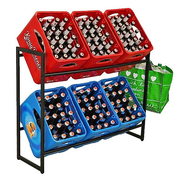 PROREGAL® Flaschenregal Getränkekistenregal BALDENEYSEE für 6 Kästen Kasten günstig online kaufen