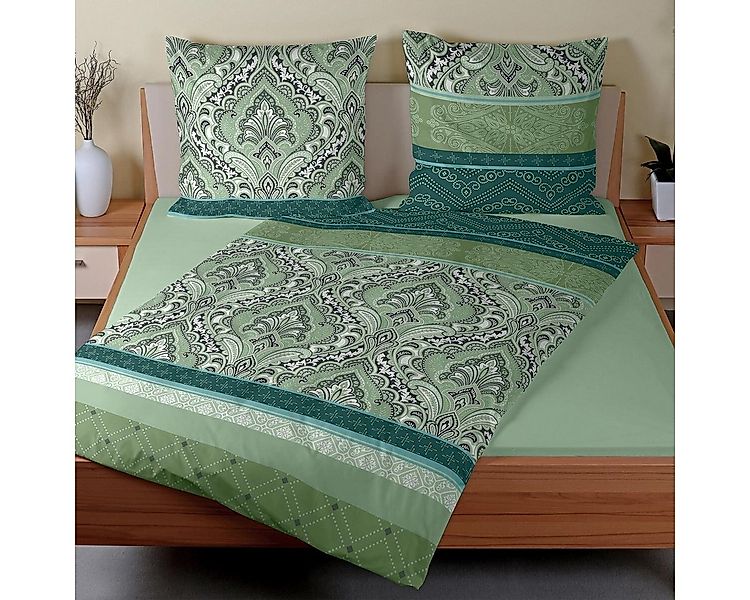 TRAUMSCHLAF Bettwäsche Verena salbei, Biber, 2 teilig, warme Biber Qualität günstig online kaufen