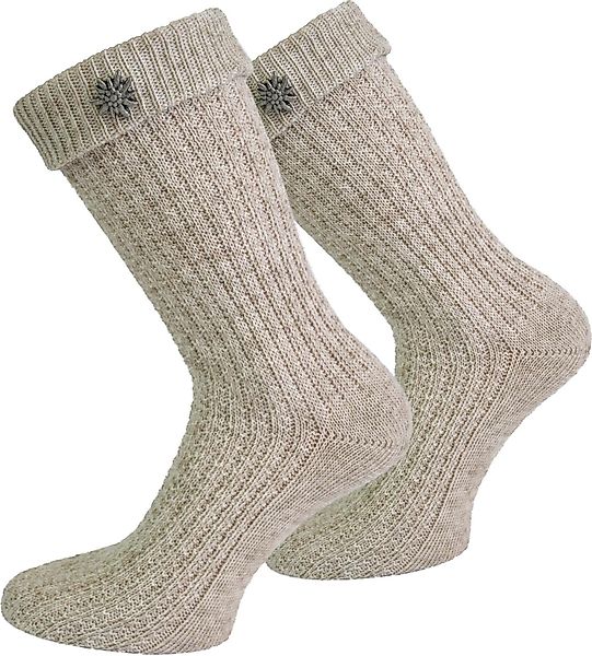normani Trachtensocken Trachtensocken mit Edelweiß-Pin (1 günstig online kaufen
