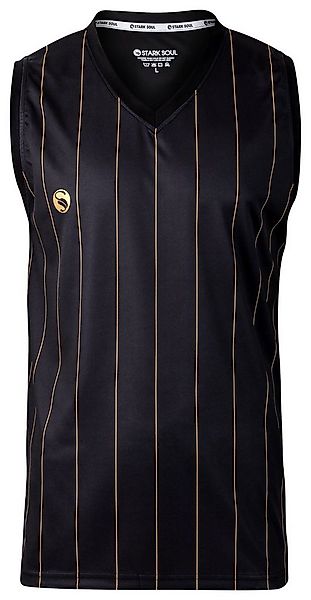 Stark Soul® Trainingsshirt Ärmelloses Sport T-Shirt "Pinstripes" mit V-Auss günstig online kaufen