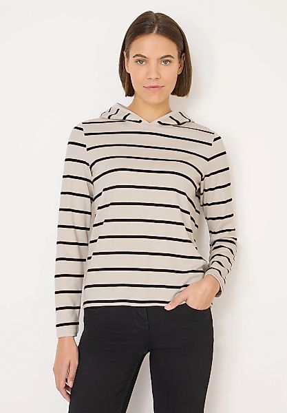 Cecil Kapuzenshirt aus softem Materialmix günstig online kaufen