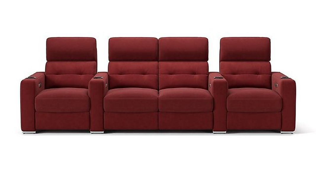 Sofanella 4-Sitzer Stoff BARI, Heimkinosofa, Kinocouch, Funktionssofa, Kino günstig online kaufen