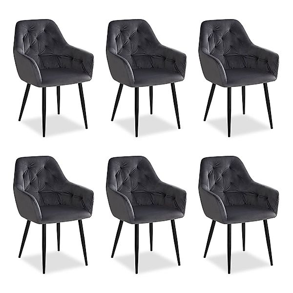 Homestyle4u Polsterstuhl mit Armlehne Sessel Esszimmerstuhl günstig online kaufen