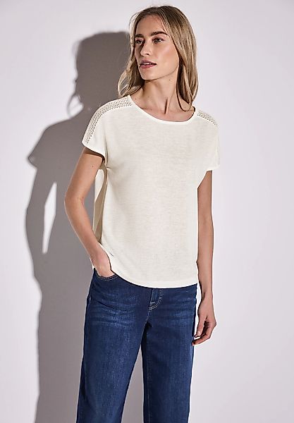 STREET ONE T-Shirt, mit U-Boot-Ausschnitt günstig online kaufen