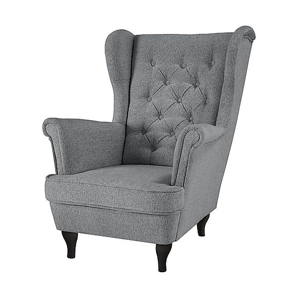 Beautysofa Ohrensessel Sessel FALCO Chesterfield Wohnzimmersessel günstig online kaufen