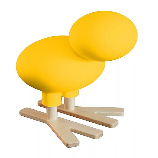 Magis - Me Too Happy Bird Figur - gelb/Füße Esche natur/LxBxH 70x50x66.5cm günstig online kaufen