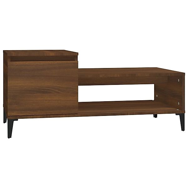 vidaXL Couchtisch Braun Eichen-Optik 100x50x45 cm Holzwerkstoff Modell 4 günstig online kaufen