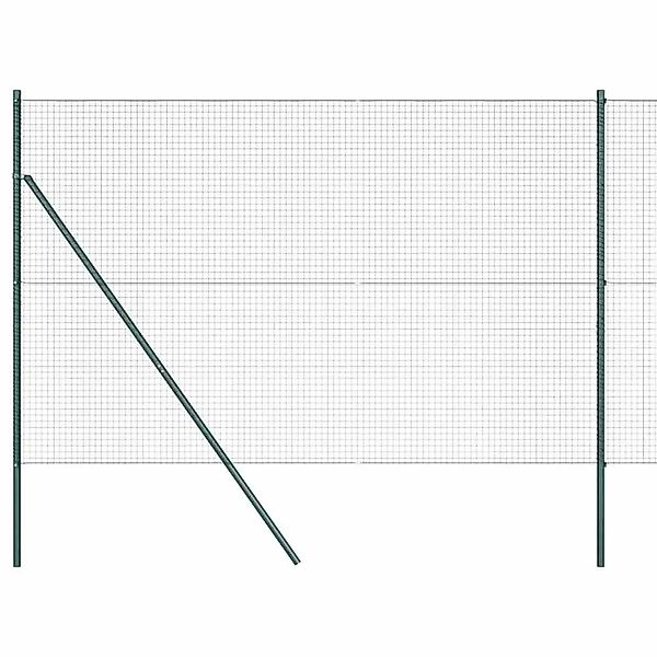 vidaXL Zaunpfosten Grün 25 x 1,5 m 25 x 25 mm Maschendraht Stahl 3351740 günstig online kaufen