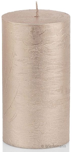 Wiedemann Kerzen Stumpenkerze durchgefärbte Stumpenkerzen Rosegold günstig online kaufen