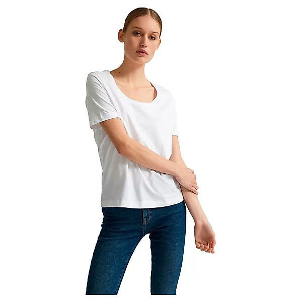 Selected Standard U Neck Kurzärmeliges T-shirt 2XL Bright White günstig online kaufen