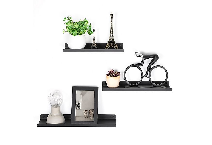 SONGMICS Wandregal, Wandregale aus Metall,3er Set,Schweberegale,Industrie-D günstig online kaufen