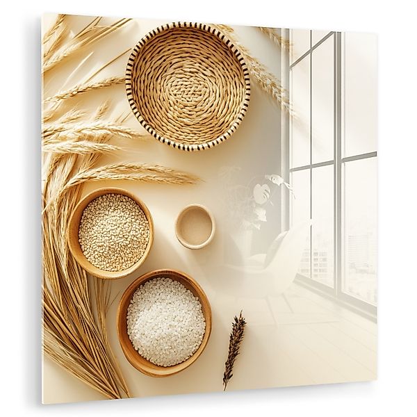 MuchoWow Acrylglasbild Müsli - Holz - günstig online kaufen