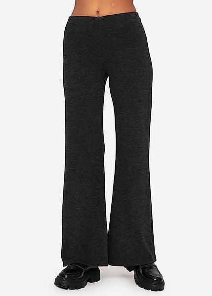 SASSYCLASSY Marlene-Hose Flared Jerseyhose Damen Jersey-Pants günstig online kaufen
