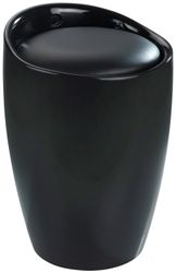 Wenko Badhocker Candy mit abnehmbarem Wäschesack Kunststoff 20 l Schwarz günstig online kaufen